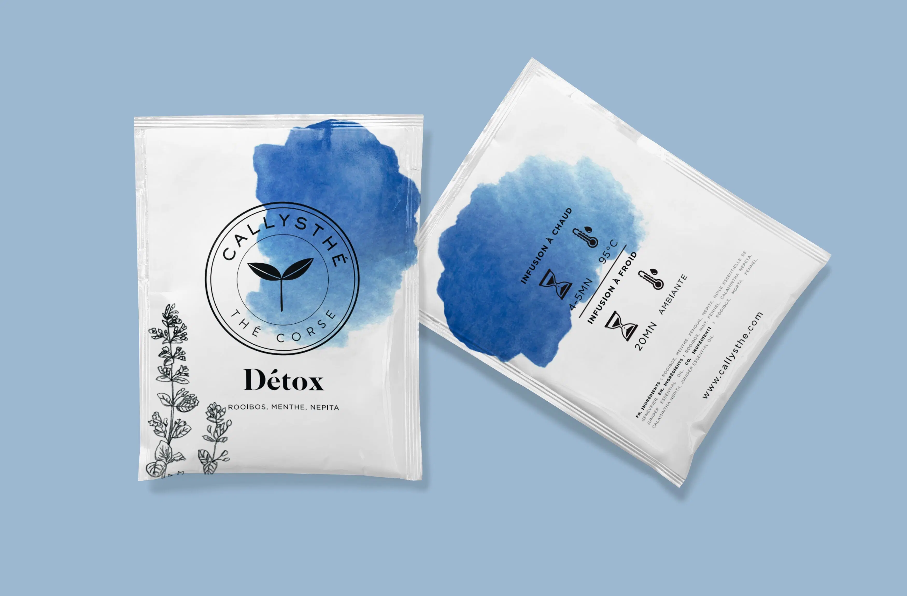 Desintoxicante - Rooibos, menta, nepita - Caja de 20 sobres individuales