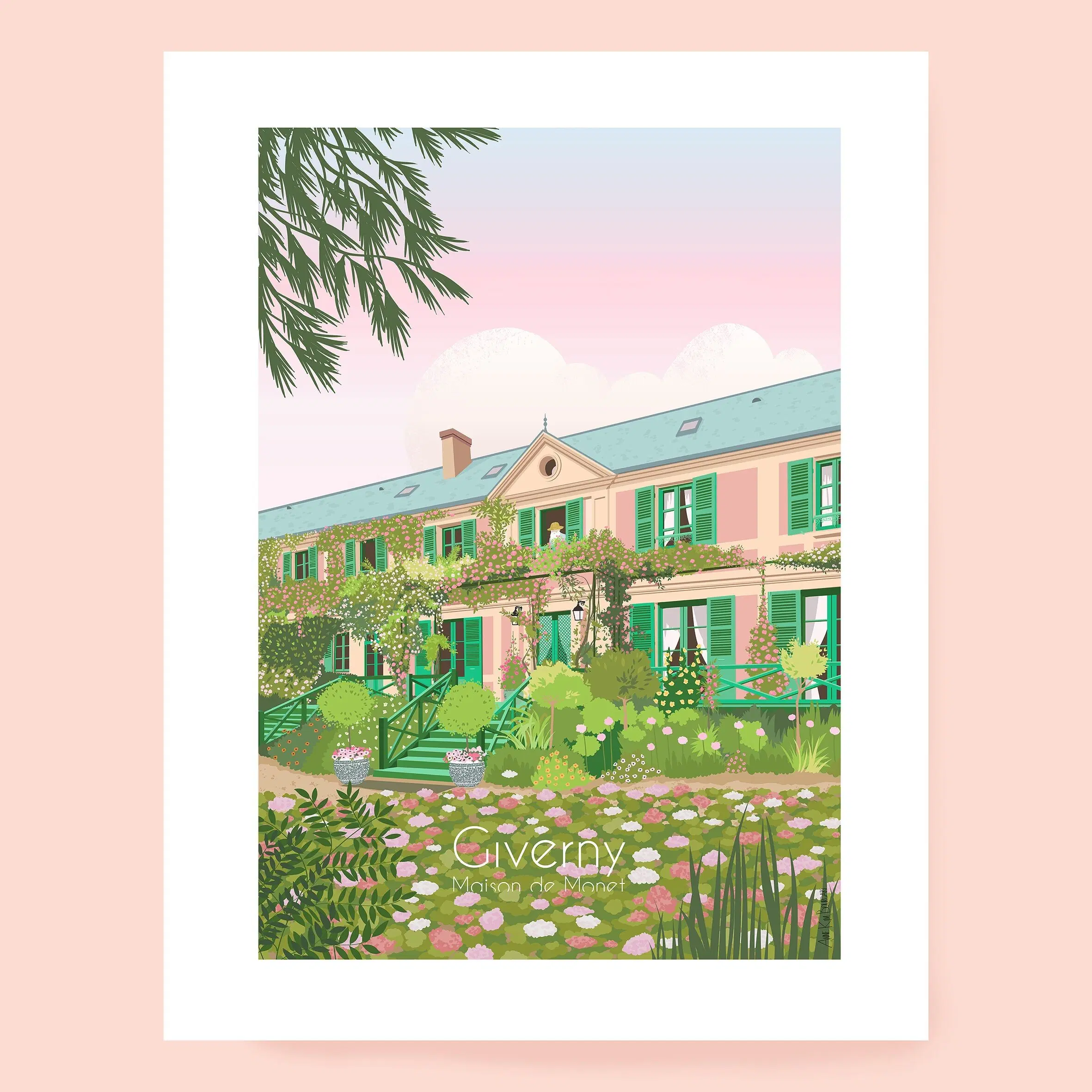 Poster Giverny, Monet's house 3 sizes