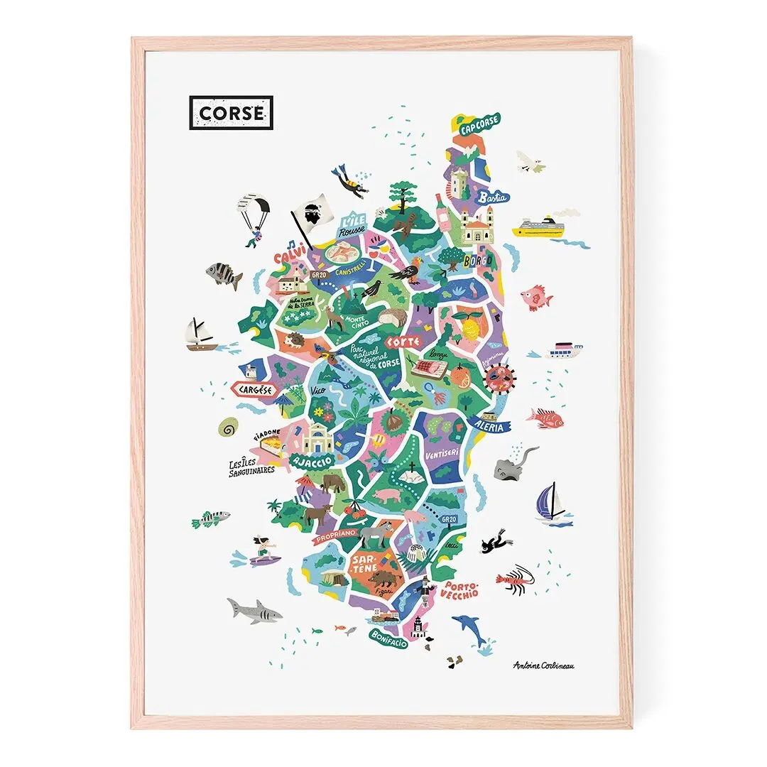 Poster - Corsica by Antoine Corbineau