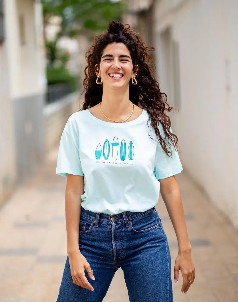 Camiseta essential mujer ''Wave''