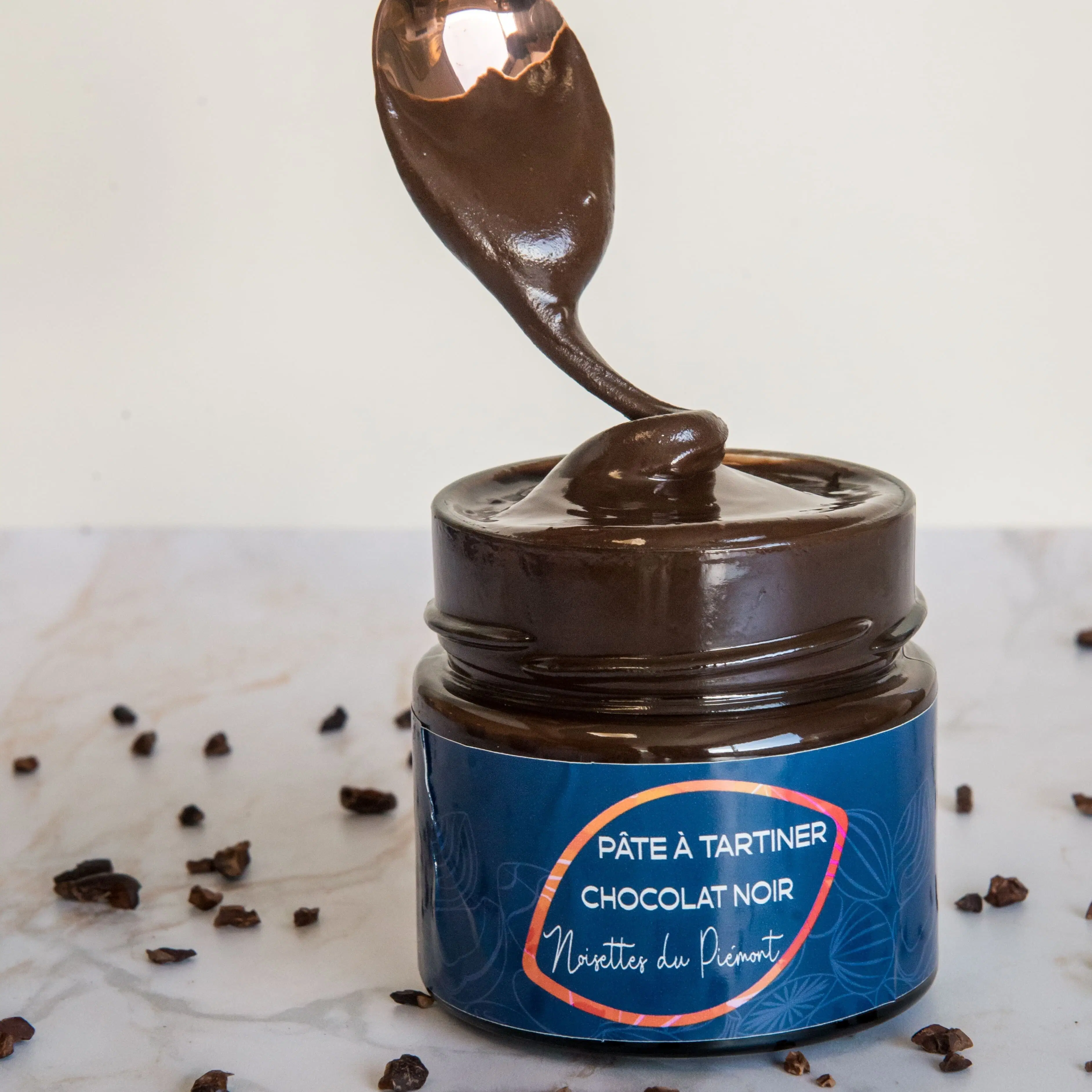Dunkle Schokolade und Piemonteser Haselnusscreme – 200 g, Bio