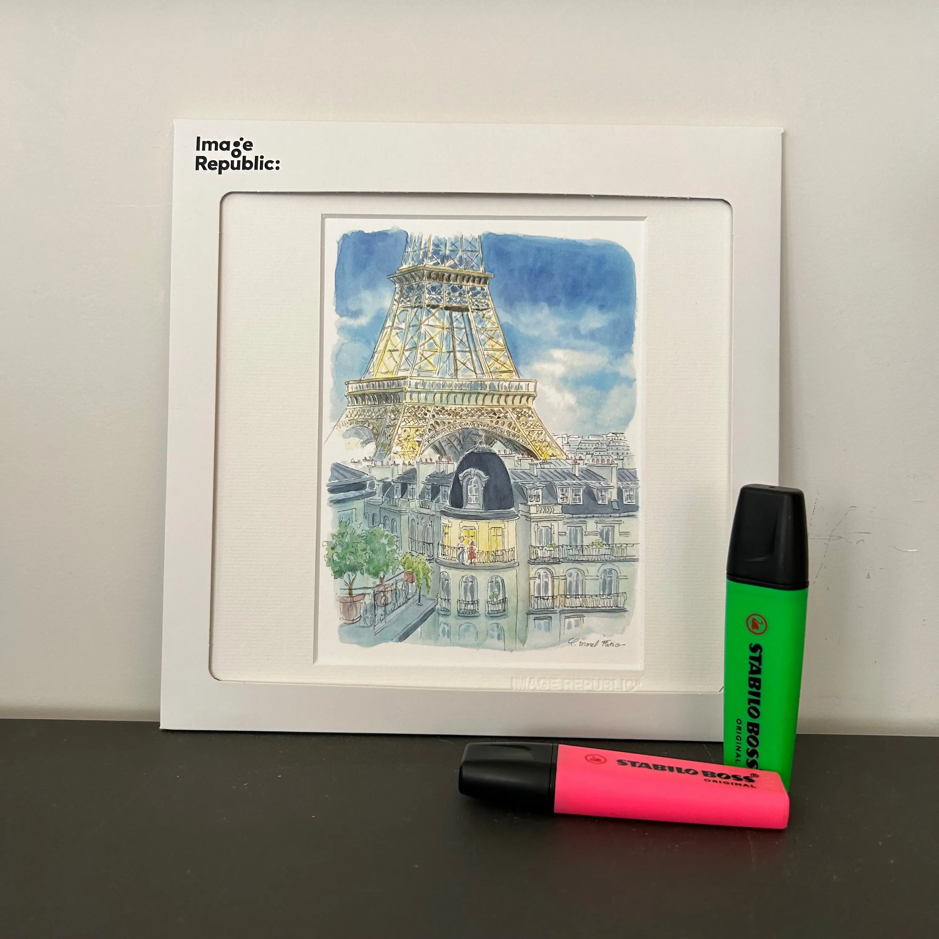 VIAJE PARIS 22x22 cm CLAIRE MOREL 90 A LA SOMBRA TORRE EIFFEL