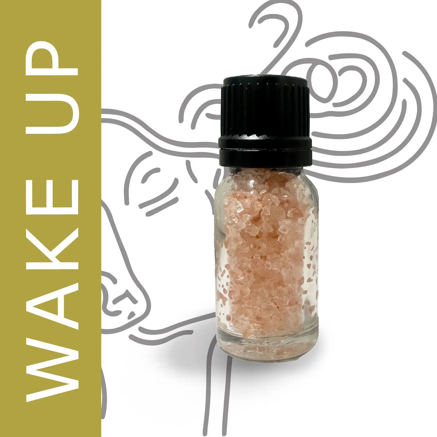 SSaltUL-04 - Sal aromática para aromaterapia para despertar - Etiqueta blanca - Se vende en 10 unidades/s por exterior