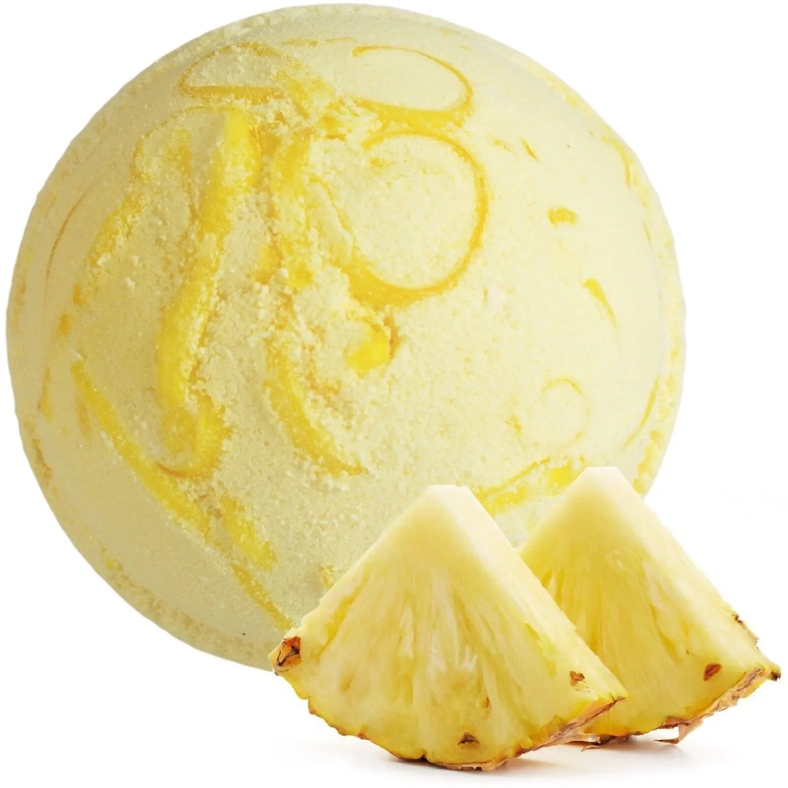 TPCB-08 - Bombe da bagno al cocco Tropical Paradise - Ananas - Venduto in 16 unità/i per esterno