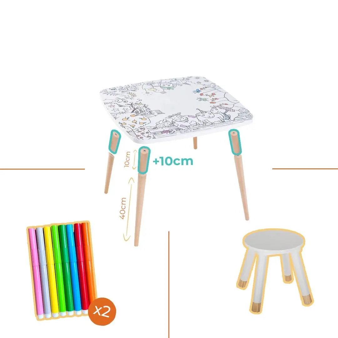 Scalable Coloritable Pack 1 stool