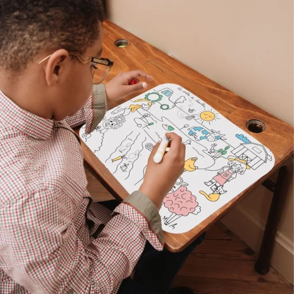 Farm colorable placemat