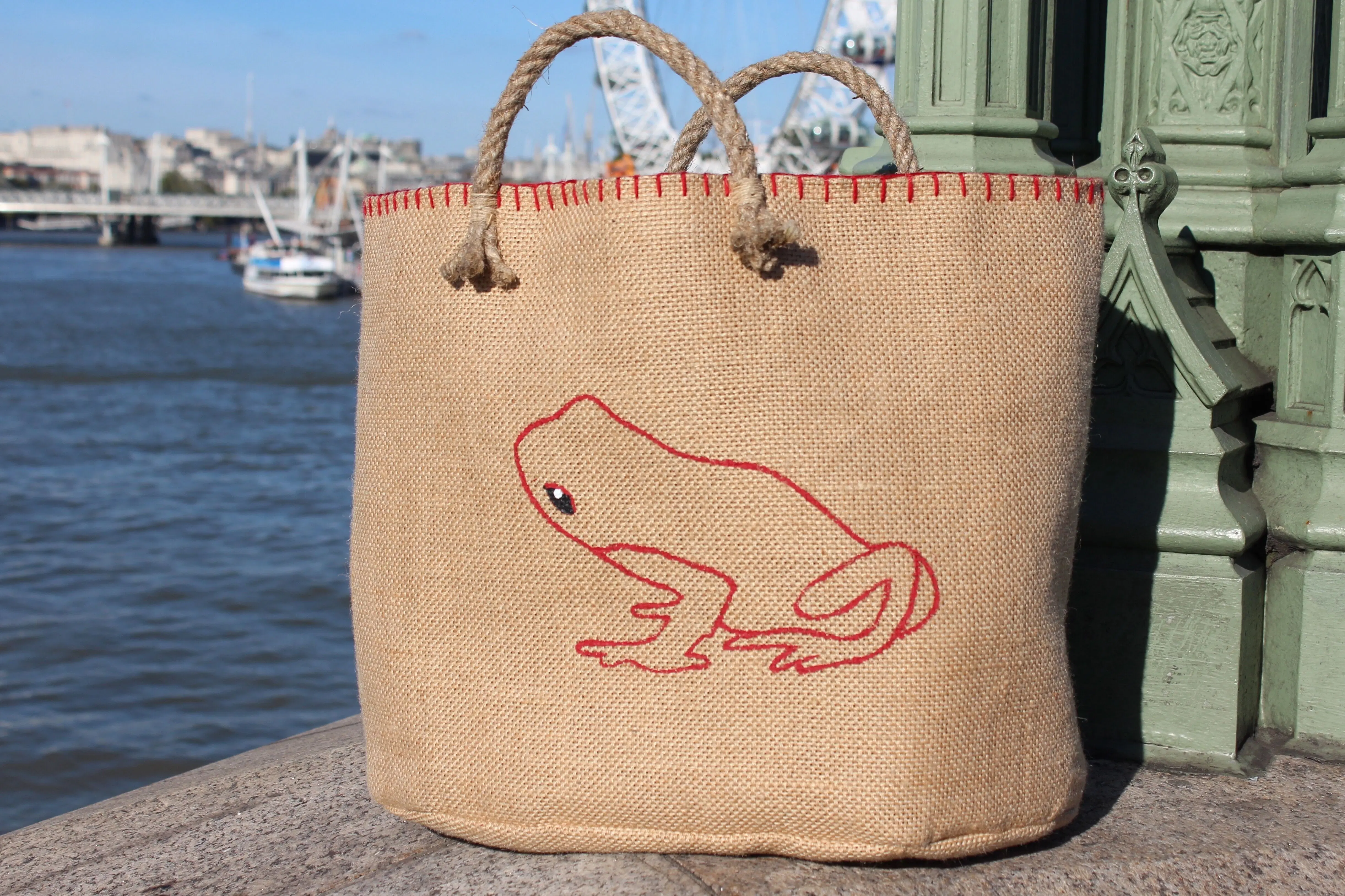 frog tote bag