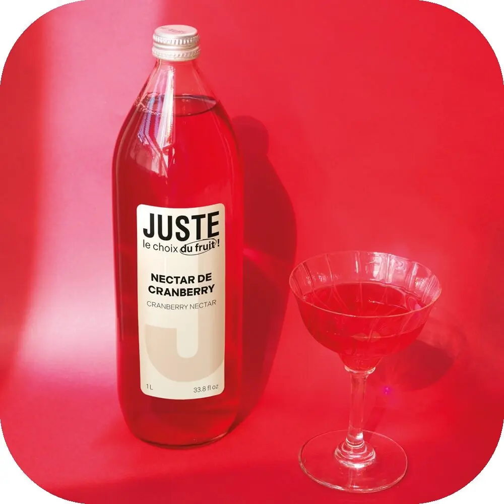 JUSTE LE CHOIX DU FRUIT - NECTAR DE CRANBERRY 1L X 6