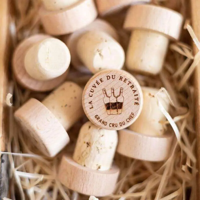 Wine Bottle Stopper “La Cuvée du Retraité” - My Bambou