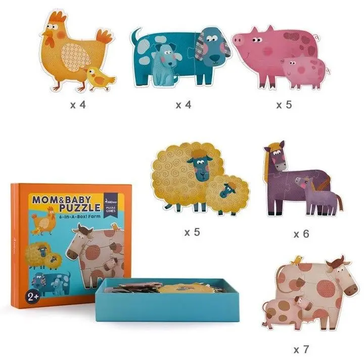 My 1st puzzle Farm animals with their little ones