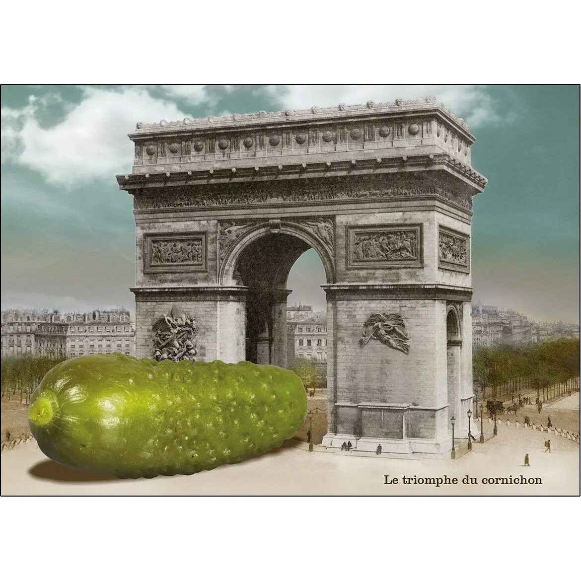 Postcard - The triumph of the pickle