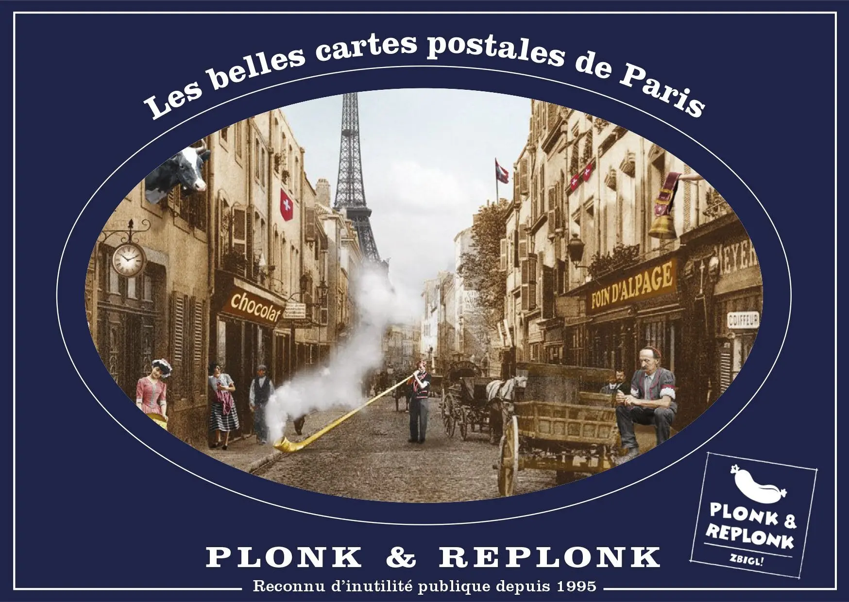 The cover of postcards from Paris