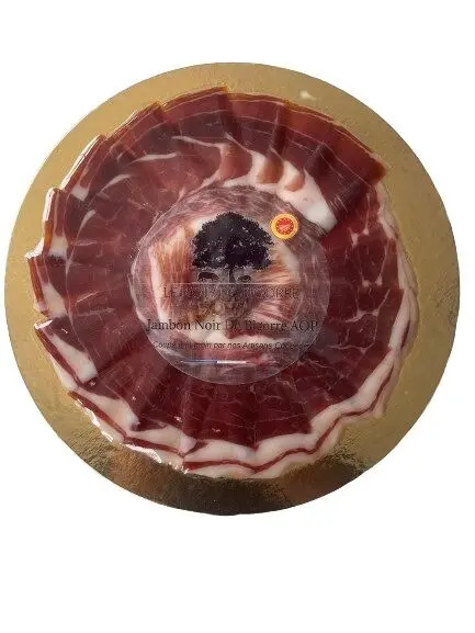 Ham thinly sliced into petals by hand by our artisan cutters