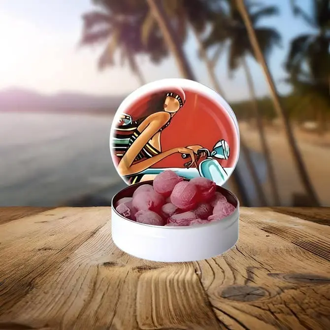 Bonbons Artisanaux | Saveur Coquelicot | Boîte 45g | Artiste François Groslière