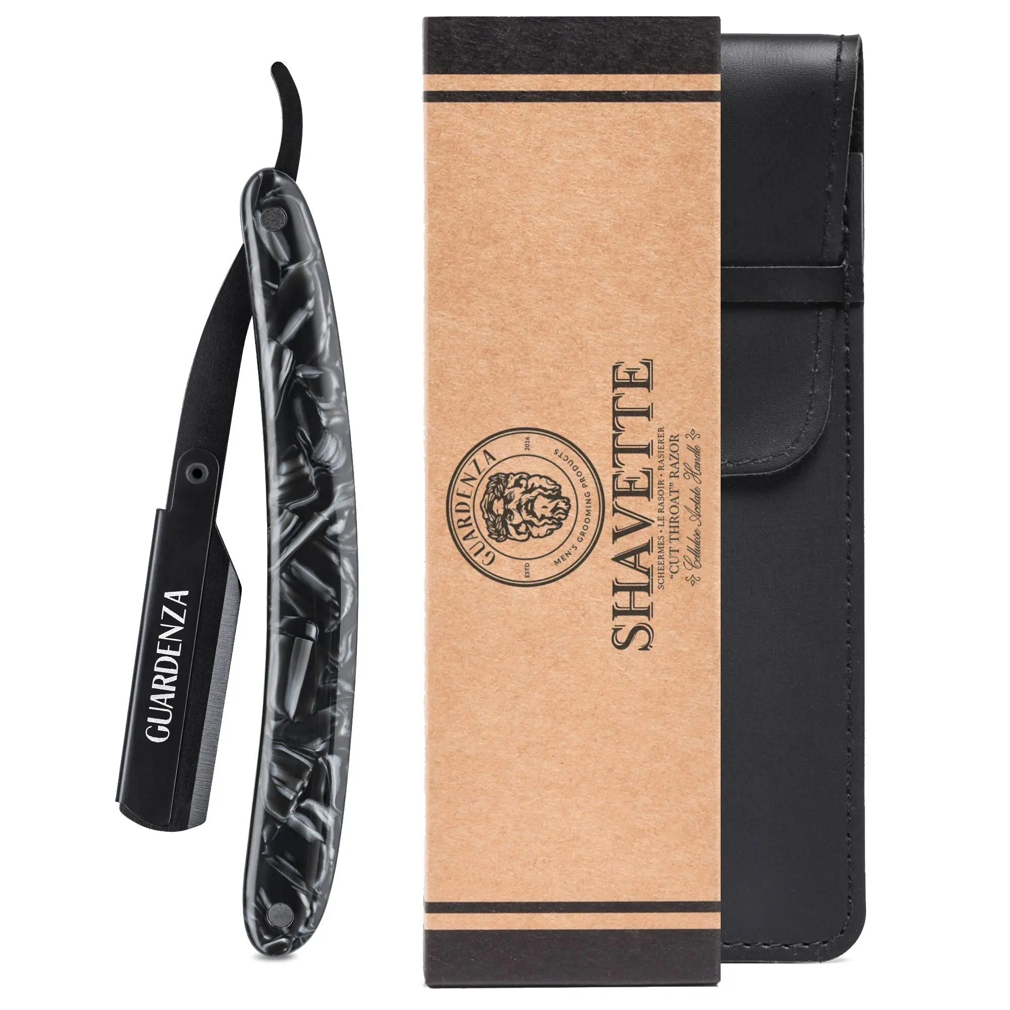 Guardenza Shavette incl. cover - Black Acetate
