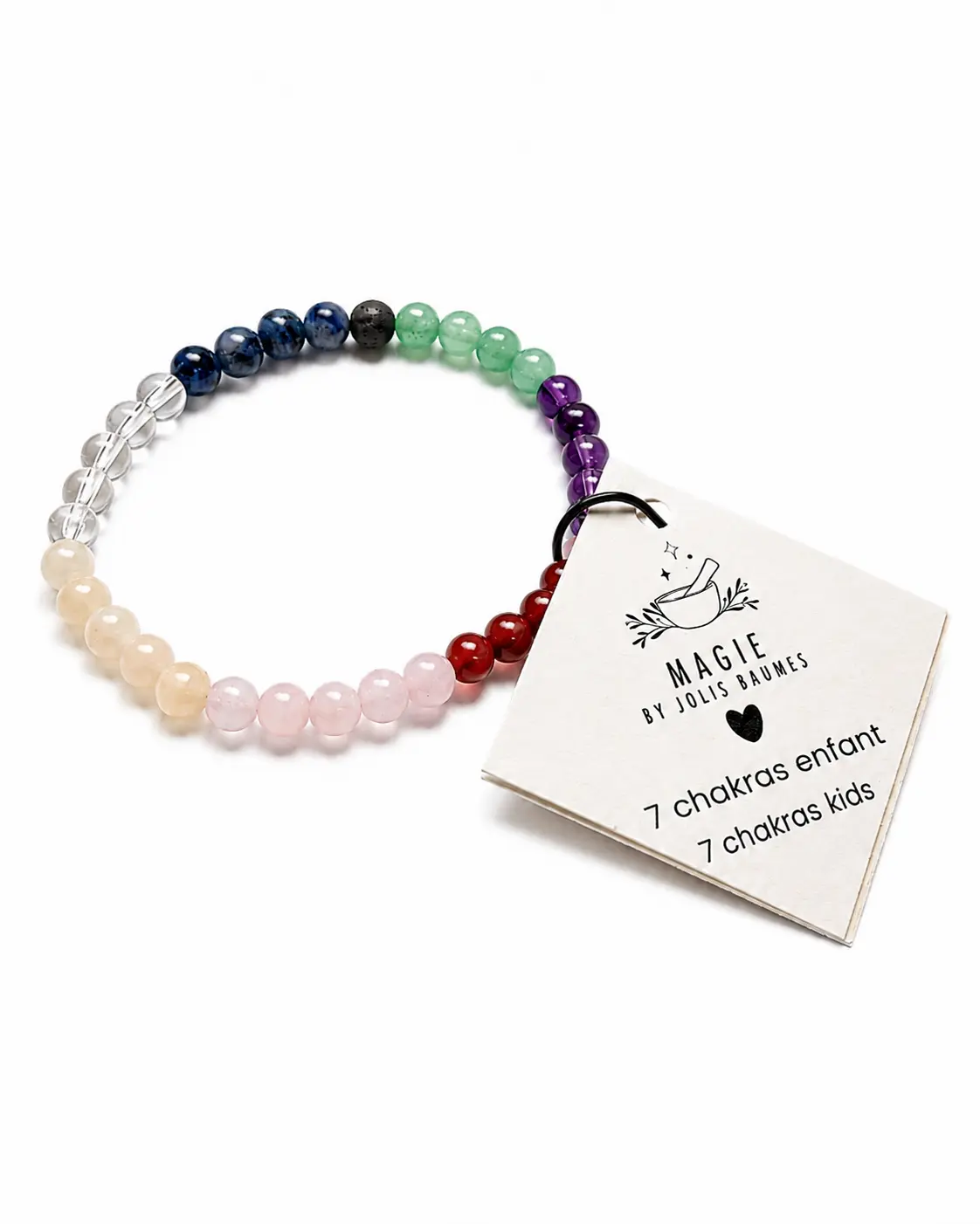 7 chakras children's bracelet