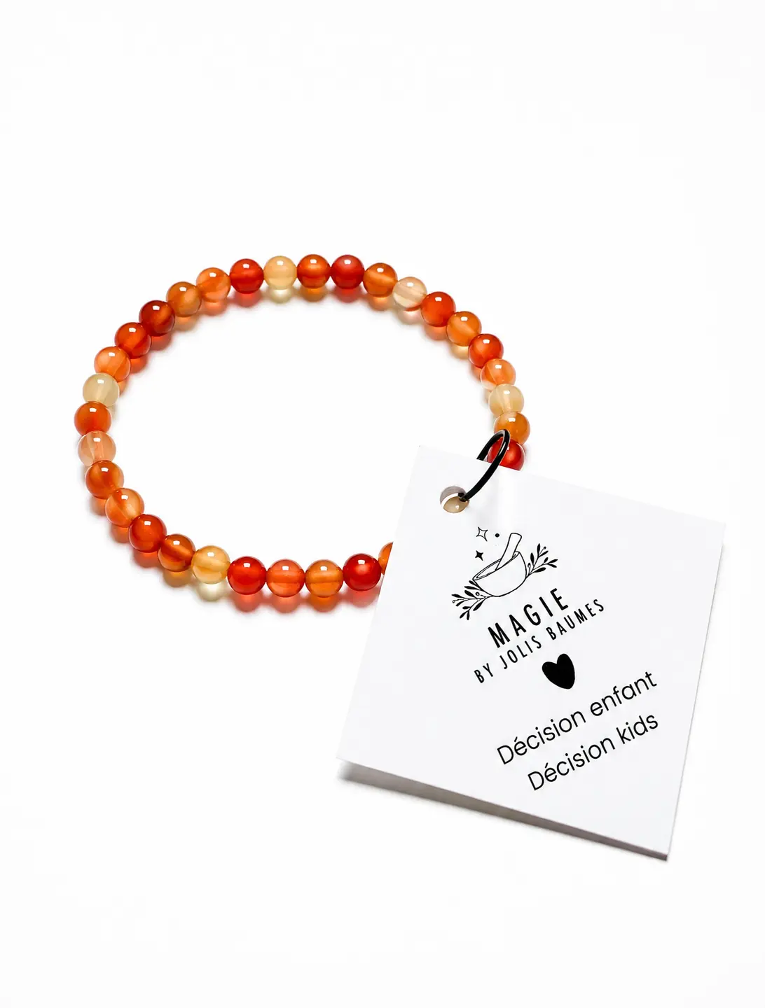 Carnelian Decision children's bracelet