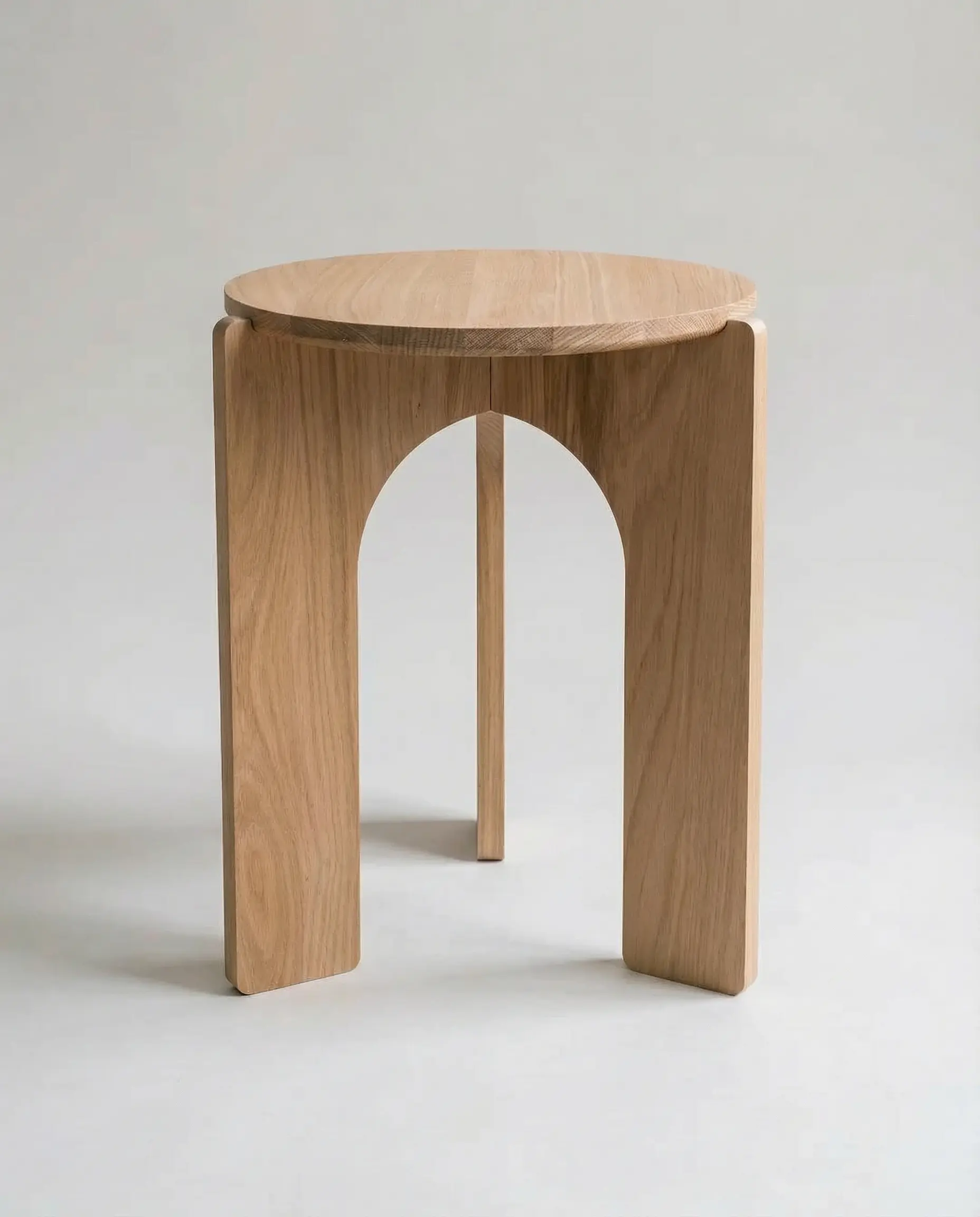 Arche - Beistelltisch aus massiver Eiche (hergestellt in Frankreich)