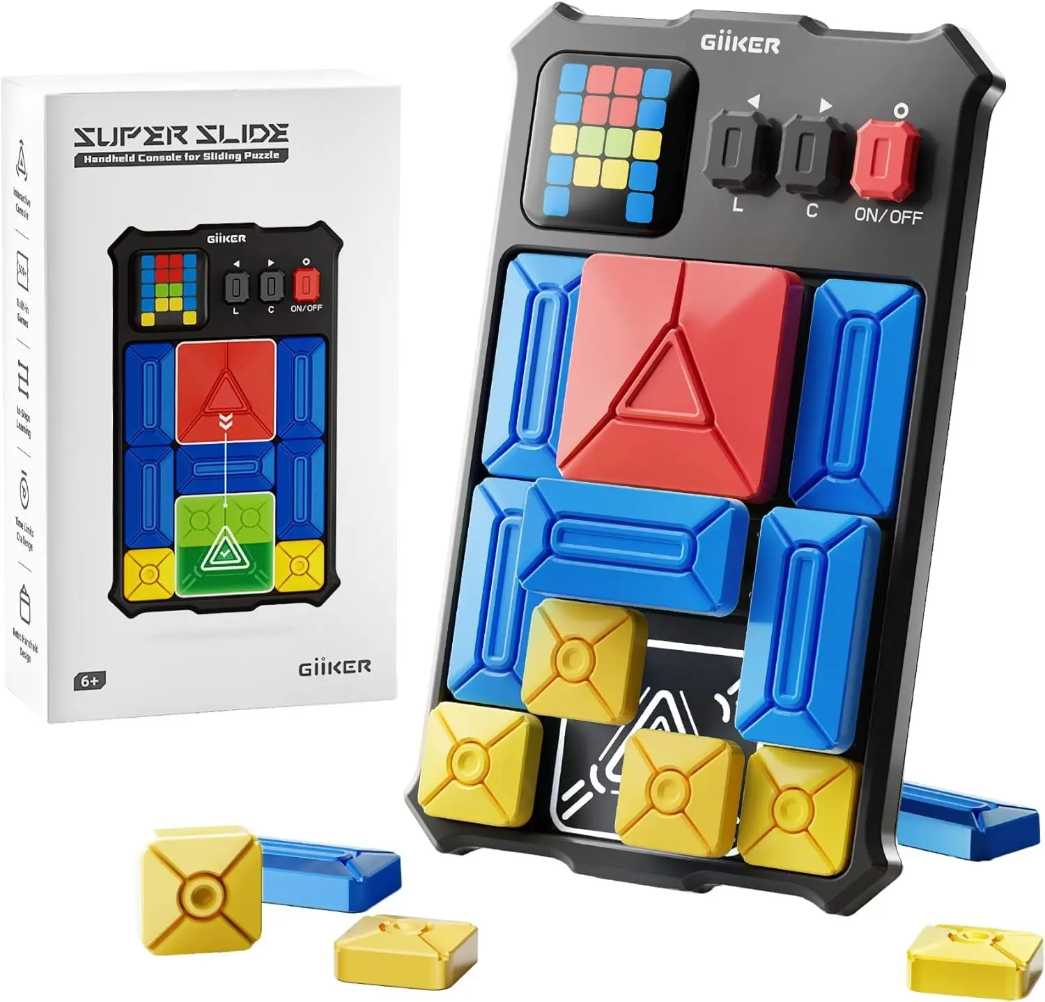 GIIKER Super Slide Puzzle Game, BLACK