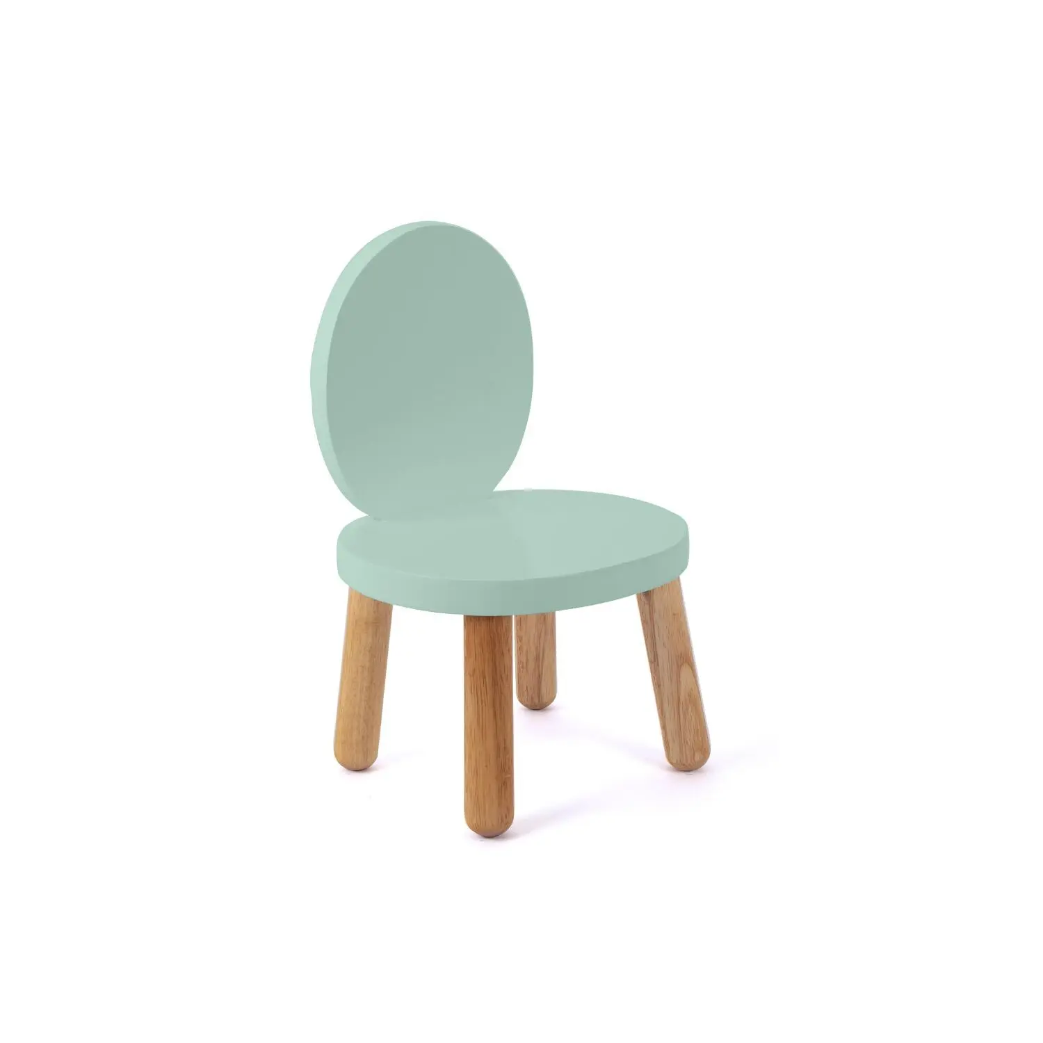 Set of 2 My First Ovaline Child's Chair Sage Green 1-4 years - Pioupiou et Merveilles