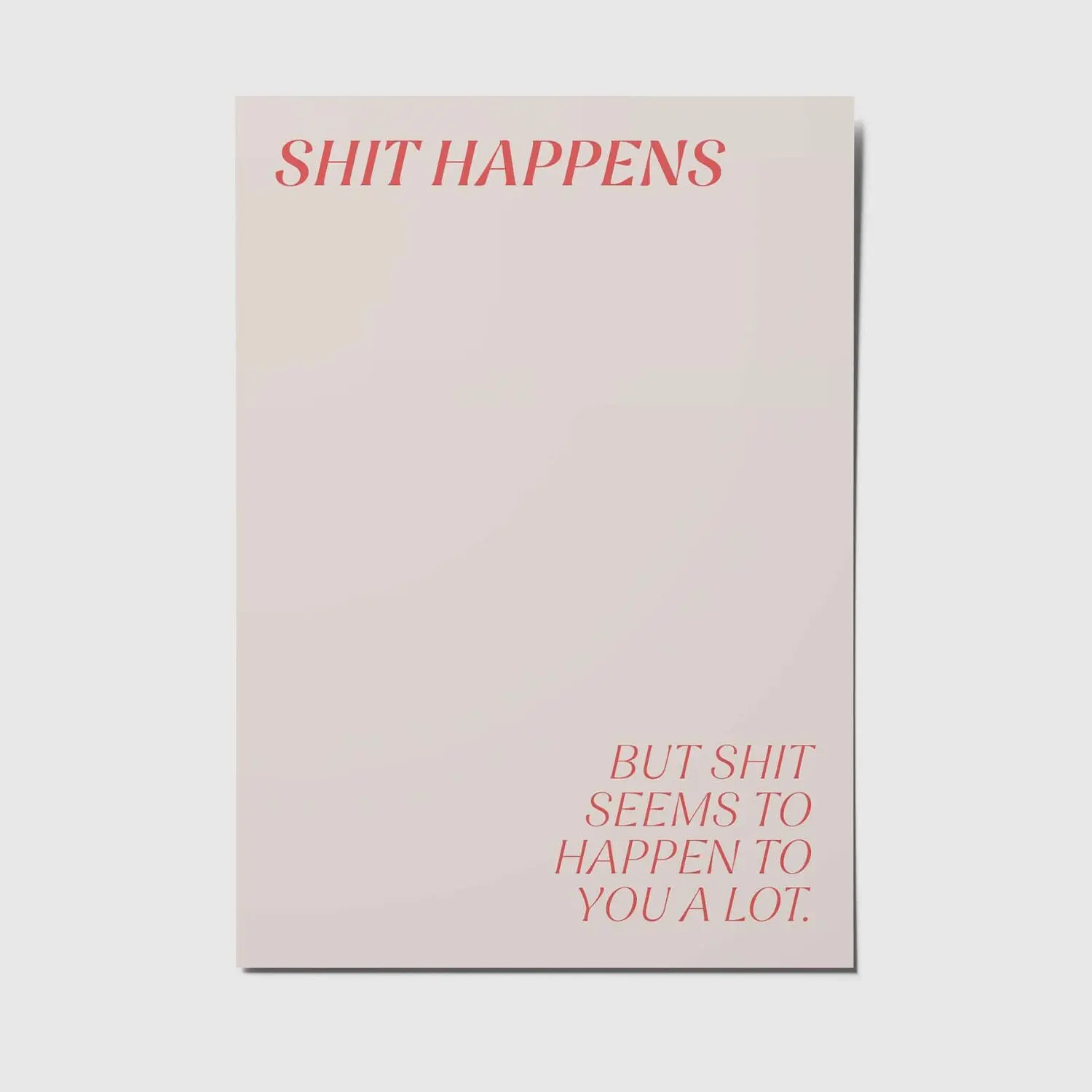 Shit happens - A6 postcard