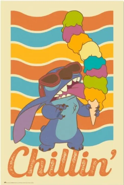 Laminated poster: STITCH CHILLIN