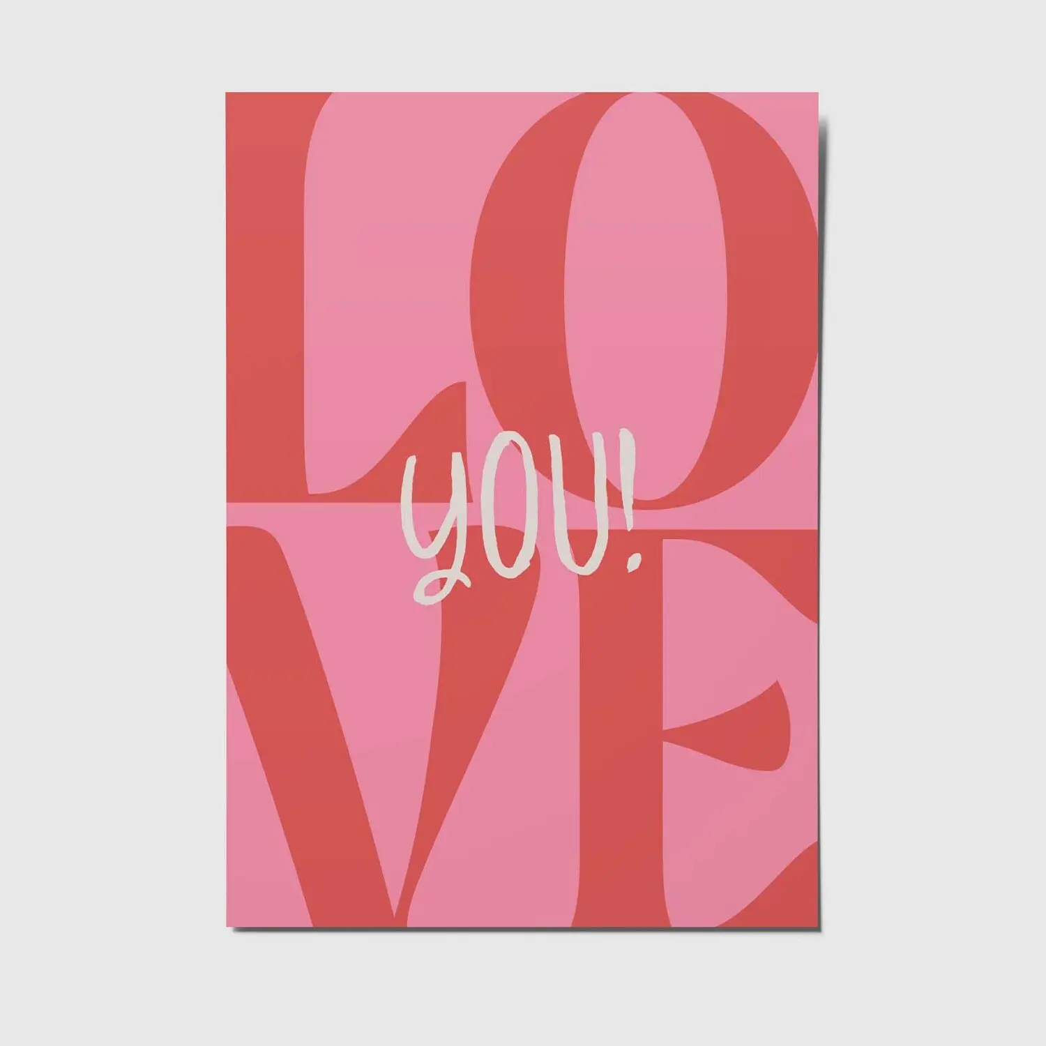 Love you - A6 postcard