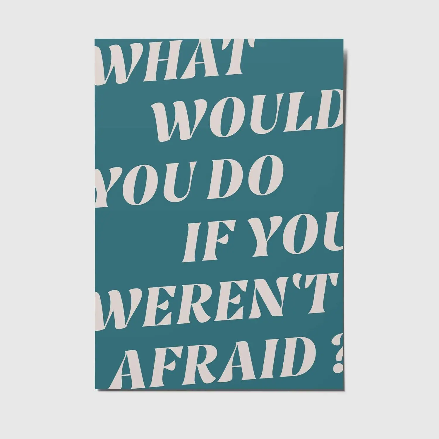 What would you do - A6 postcard