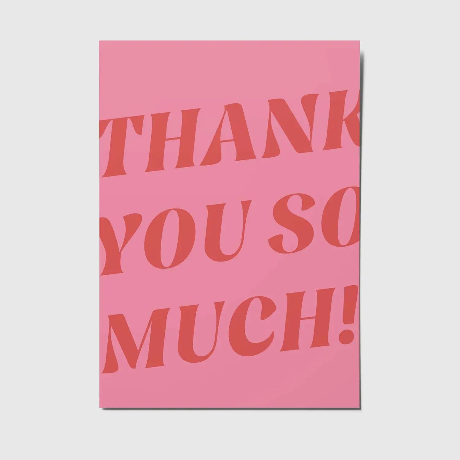 Thank you so much - A6 postcard