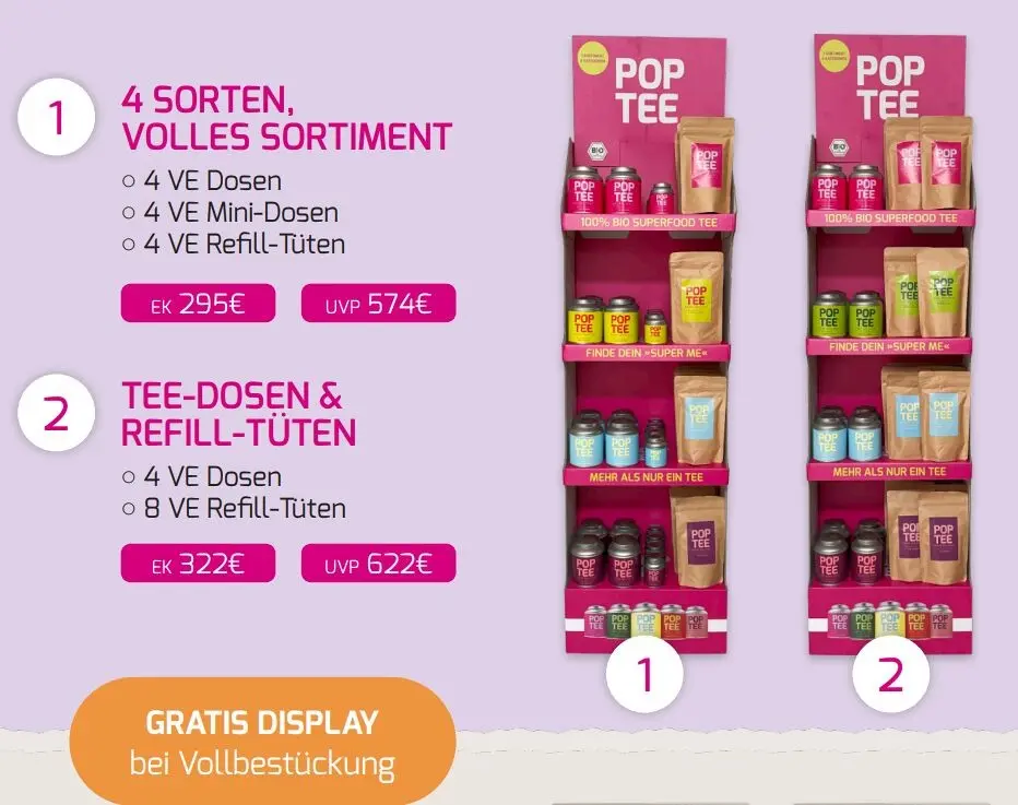 TÉ POP - Display POS