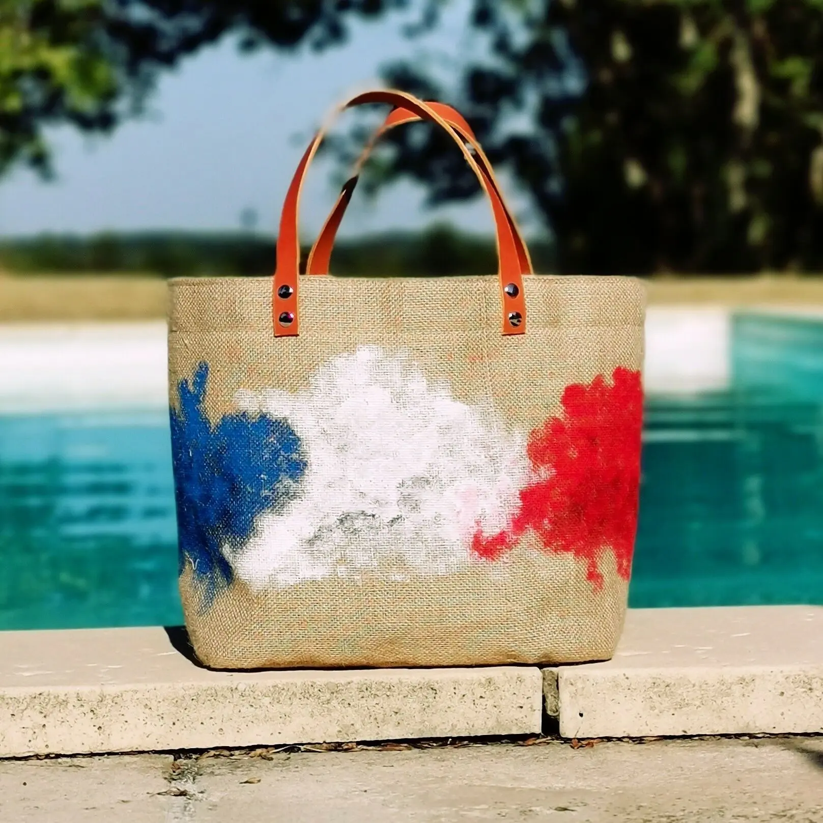 JO jute tote bag