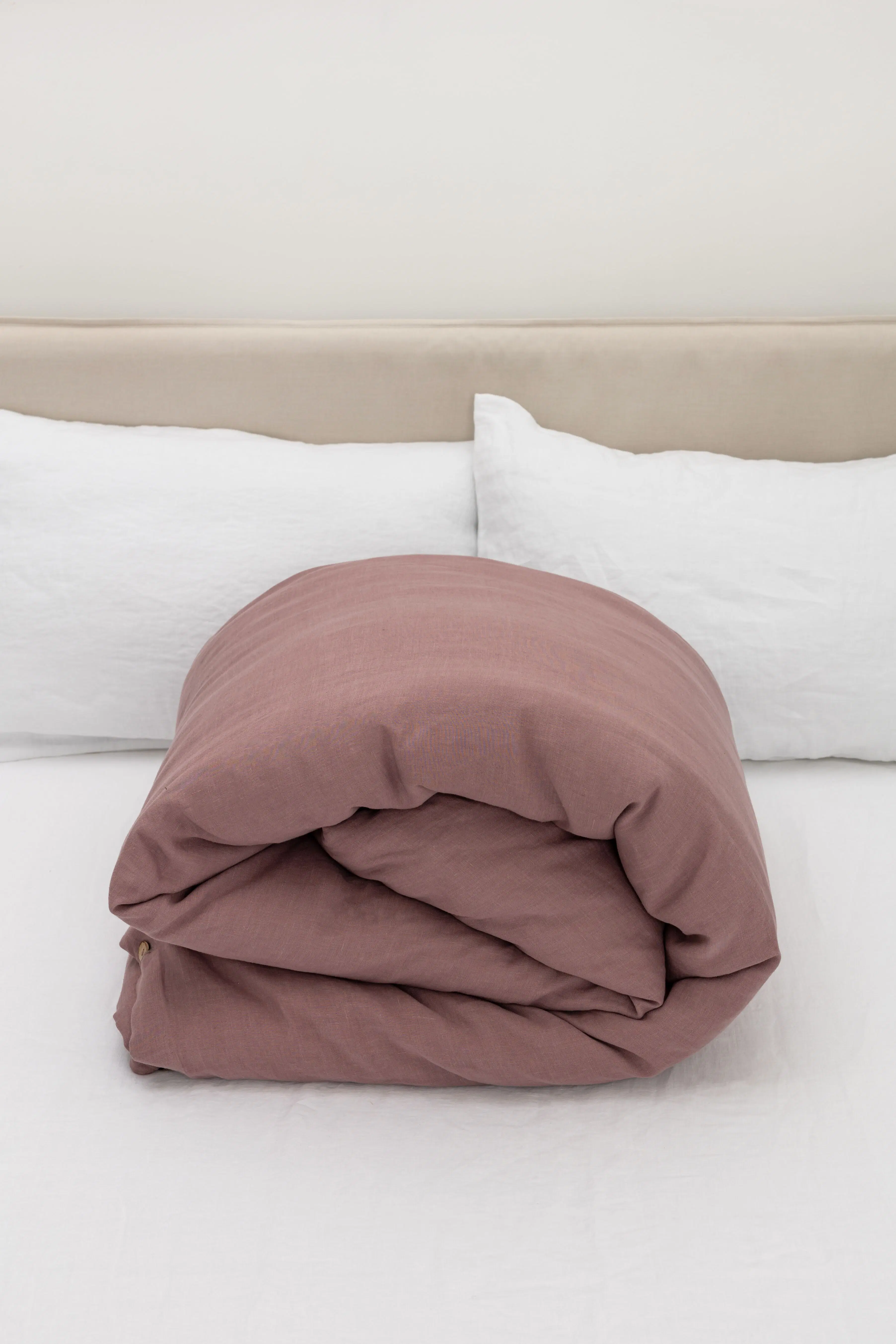 Woodrose Linen Duvet Cover