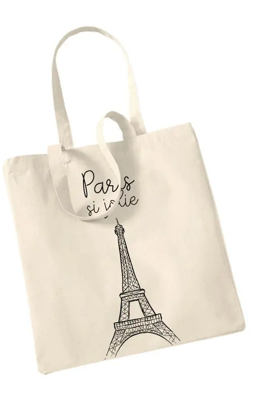Paris city tote bag