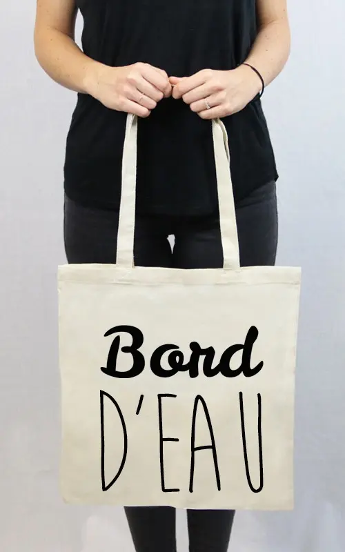 Tote Bag Bord'Eau, natural cotton