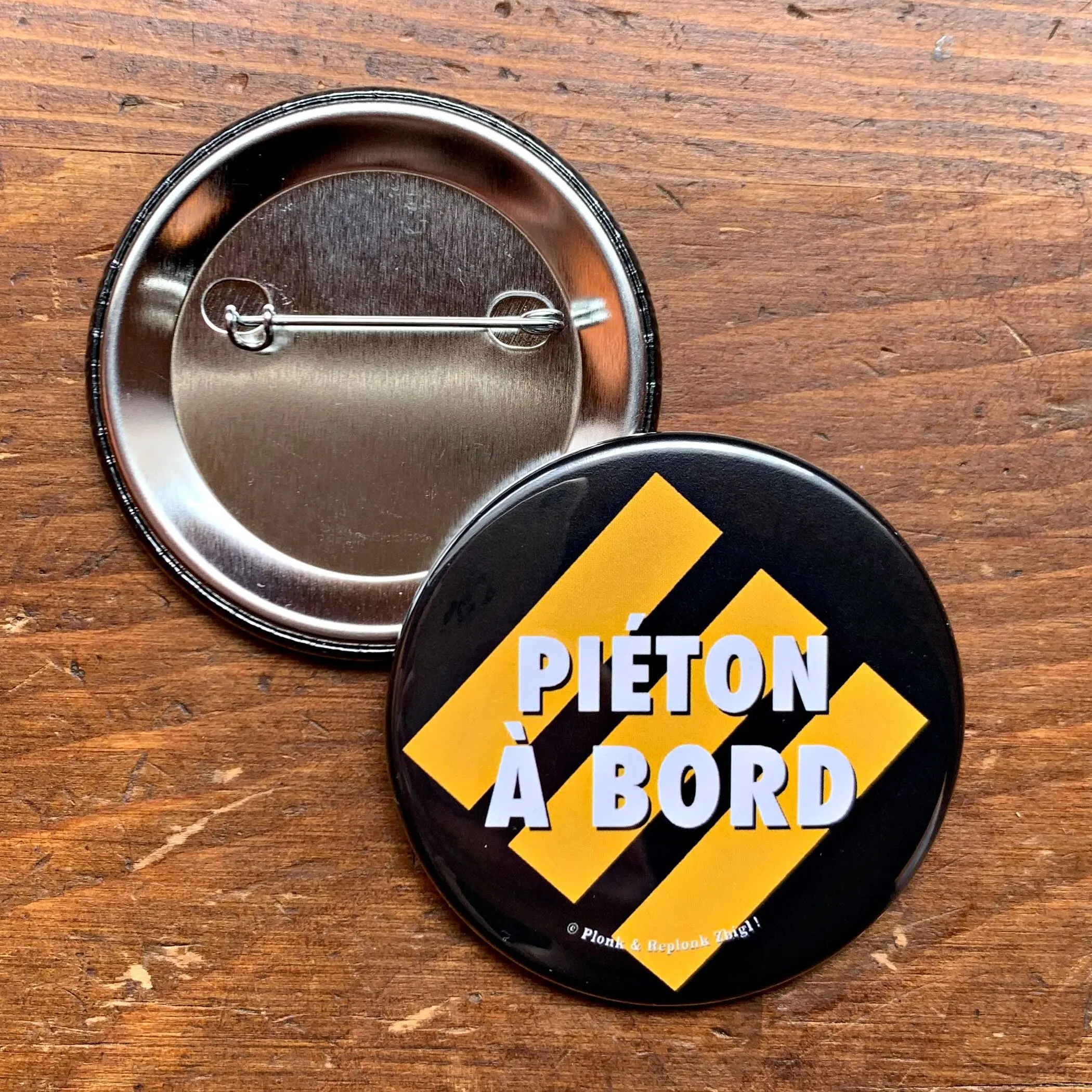 "Pedestrian on board" badge