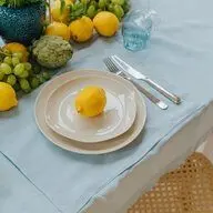 Sky Blue linen placemat