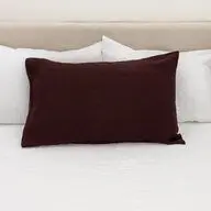 Deep Purple Washed Linen Pillow Case