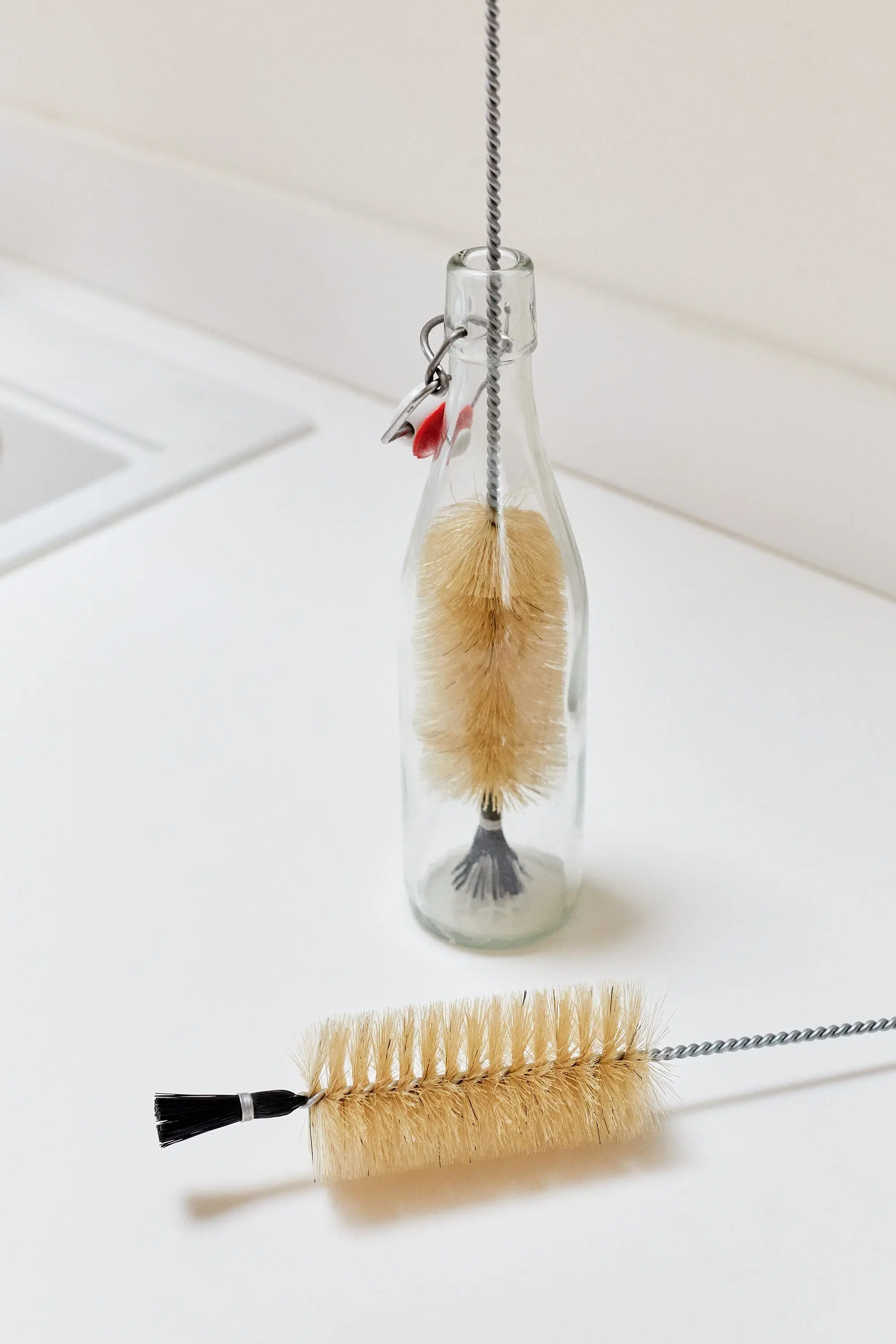 Baby bottle and bottle brush
