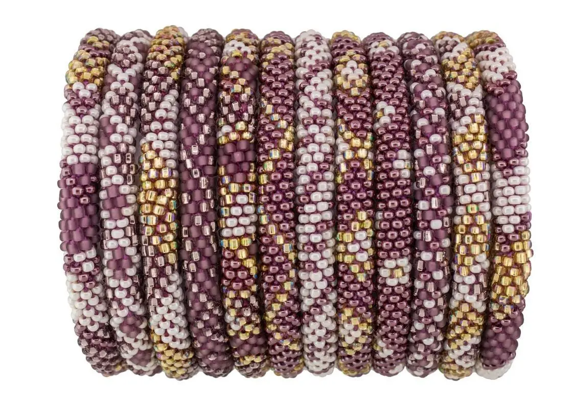 Set of 12 pieces colour combination Mulberry