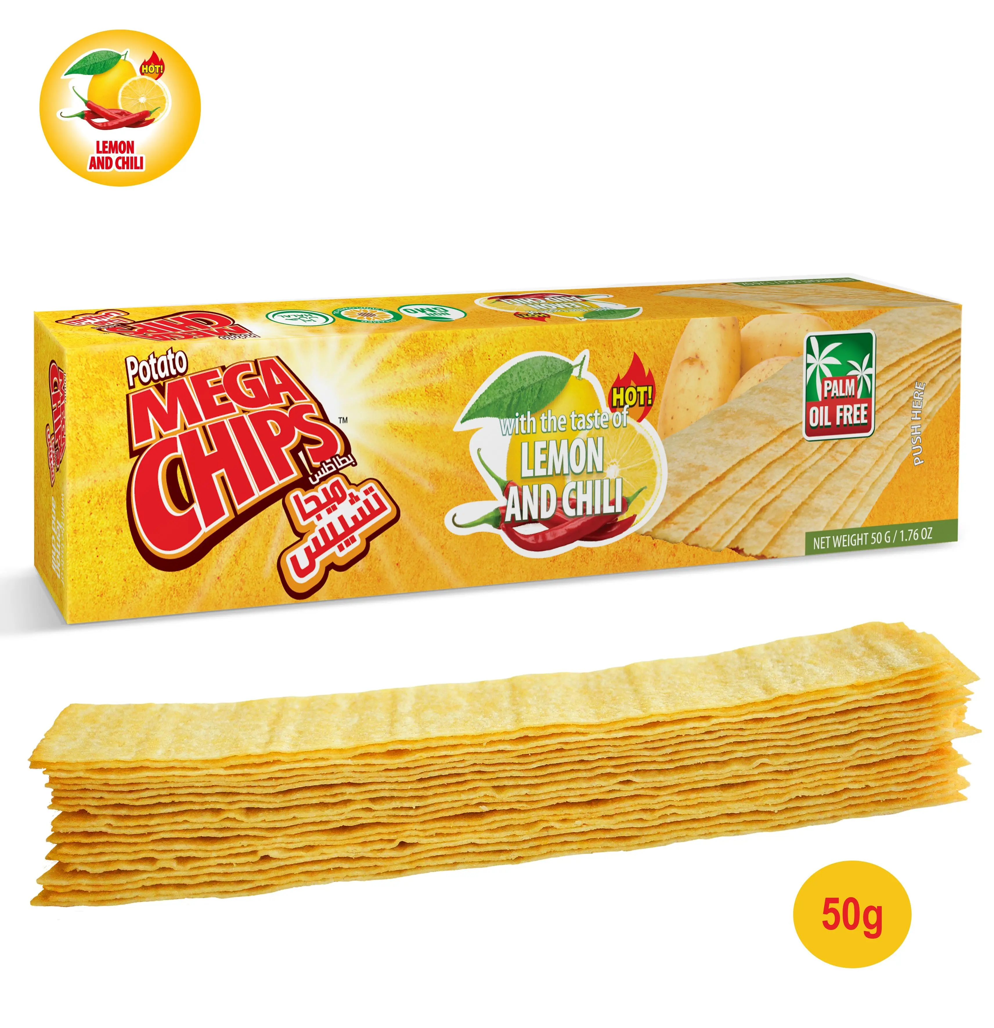 Buy wholesale MEGA POTATO CHIPS WITH THE TASTE OF LEMON AND CHILI
