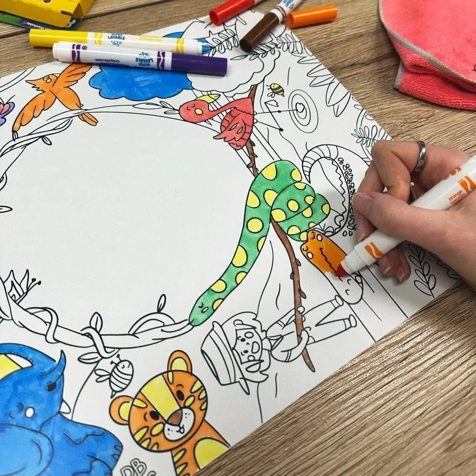 Jungle Coloring Placemat