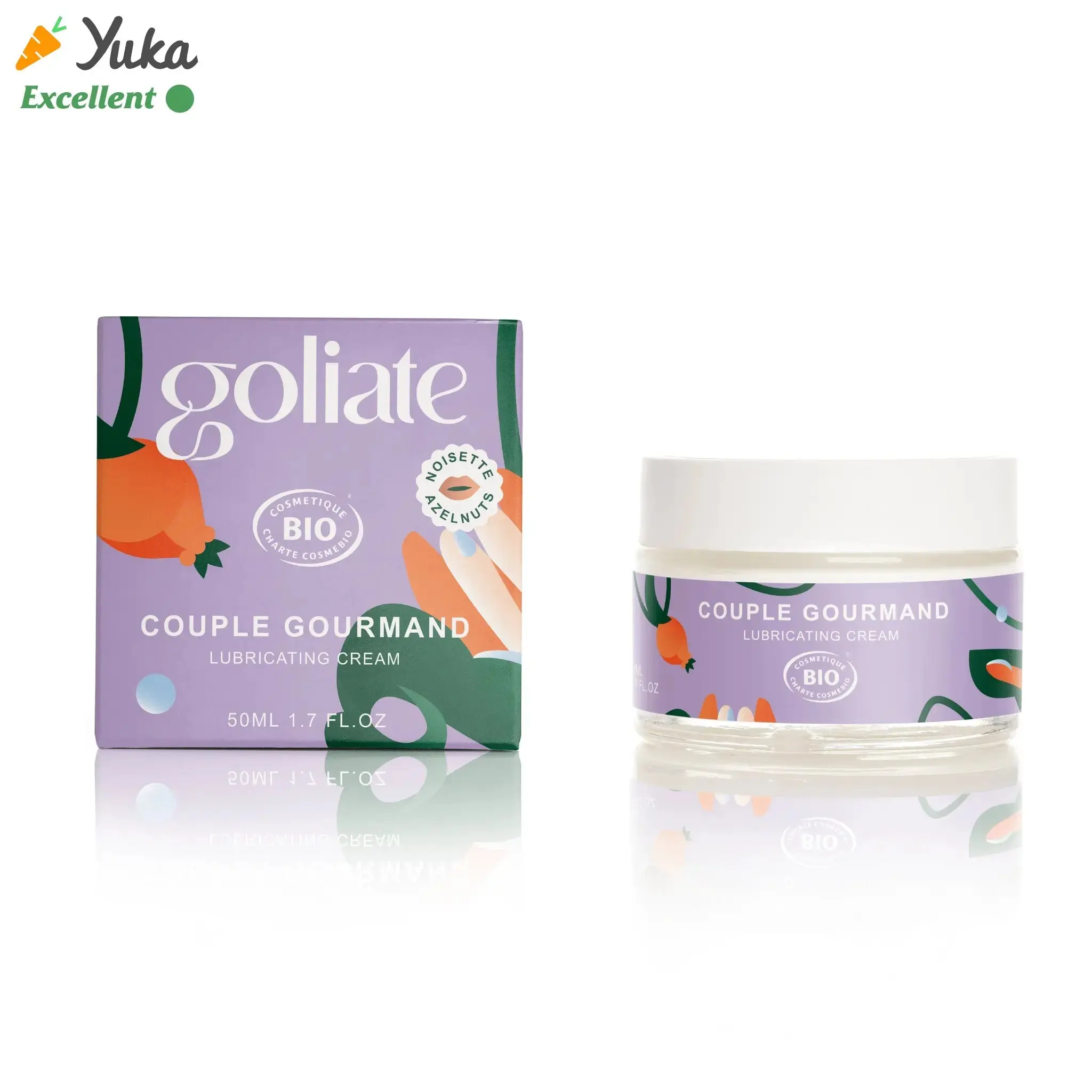 Lubrificante per massaggi gourmet - 2 in 1 - Olio per massaggi commestibile e lubrificante intimo - naturale e biologico