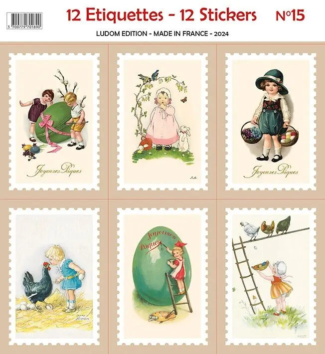 Easter sticker labels