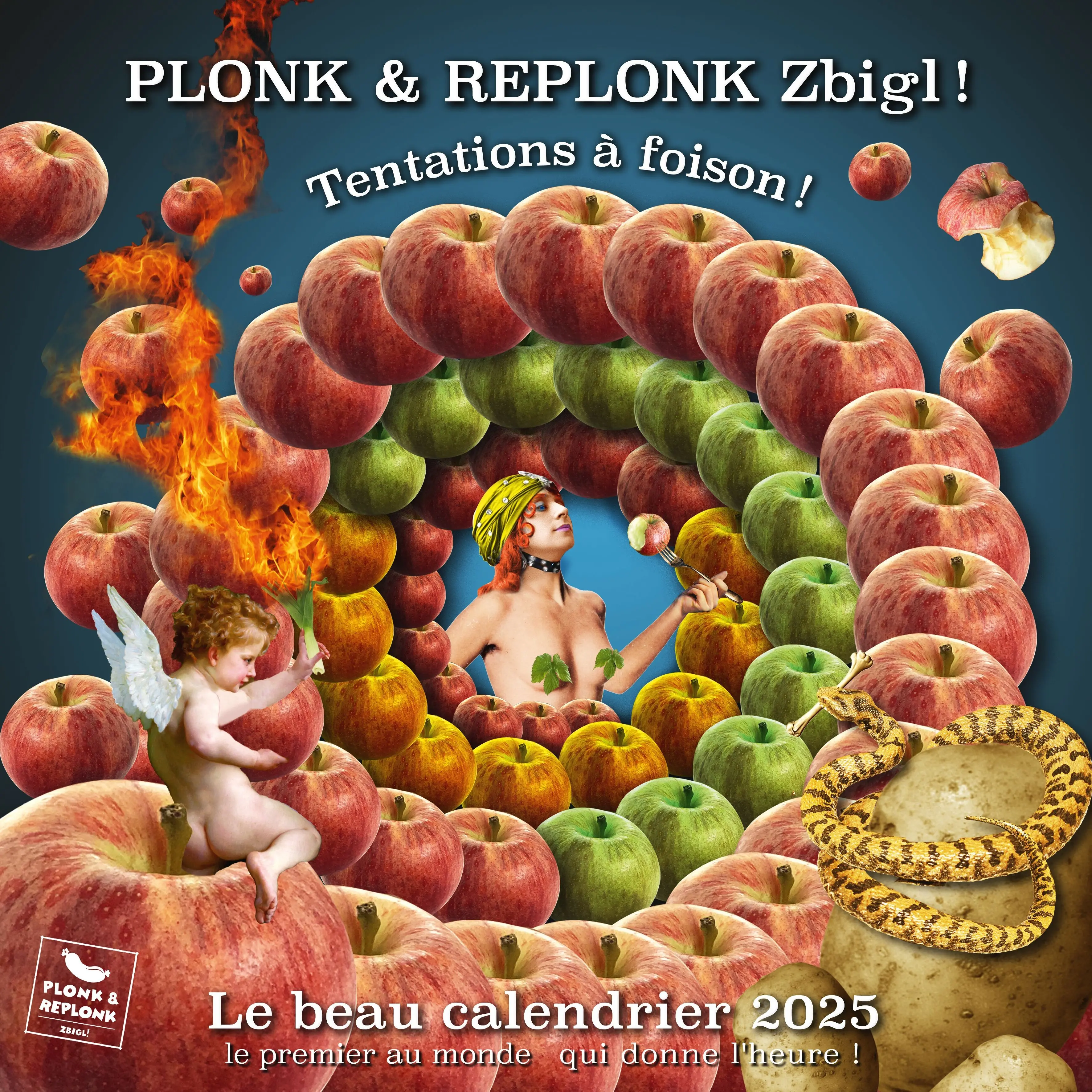 The beautiful 2025 calendar that tells the time!