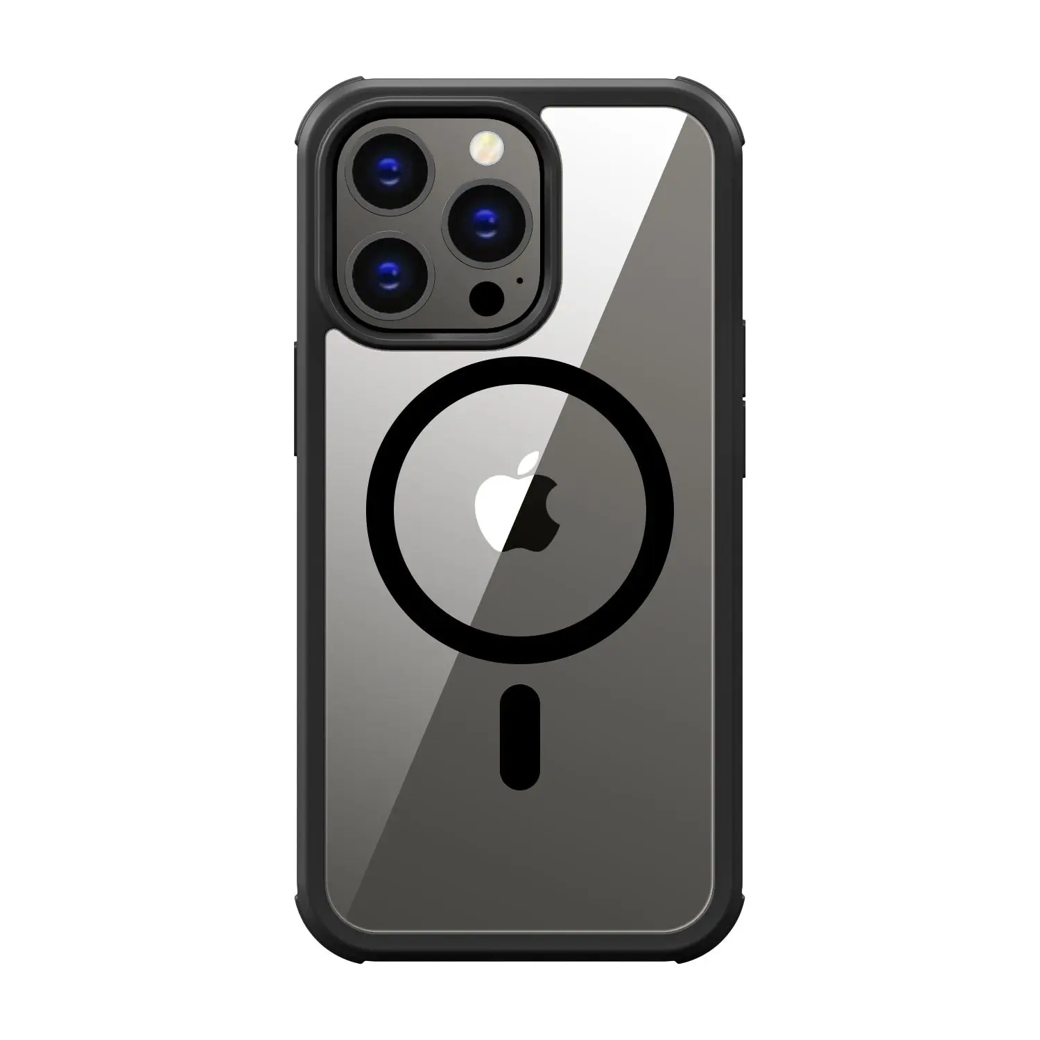 Copertura completa MagSafe - Vetro/PC Nero iPhone 14 Pro