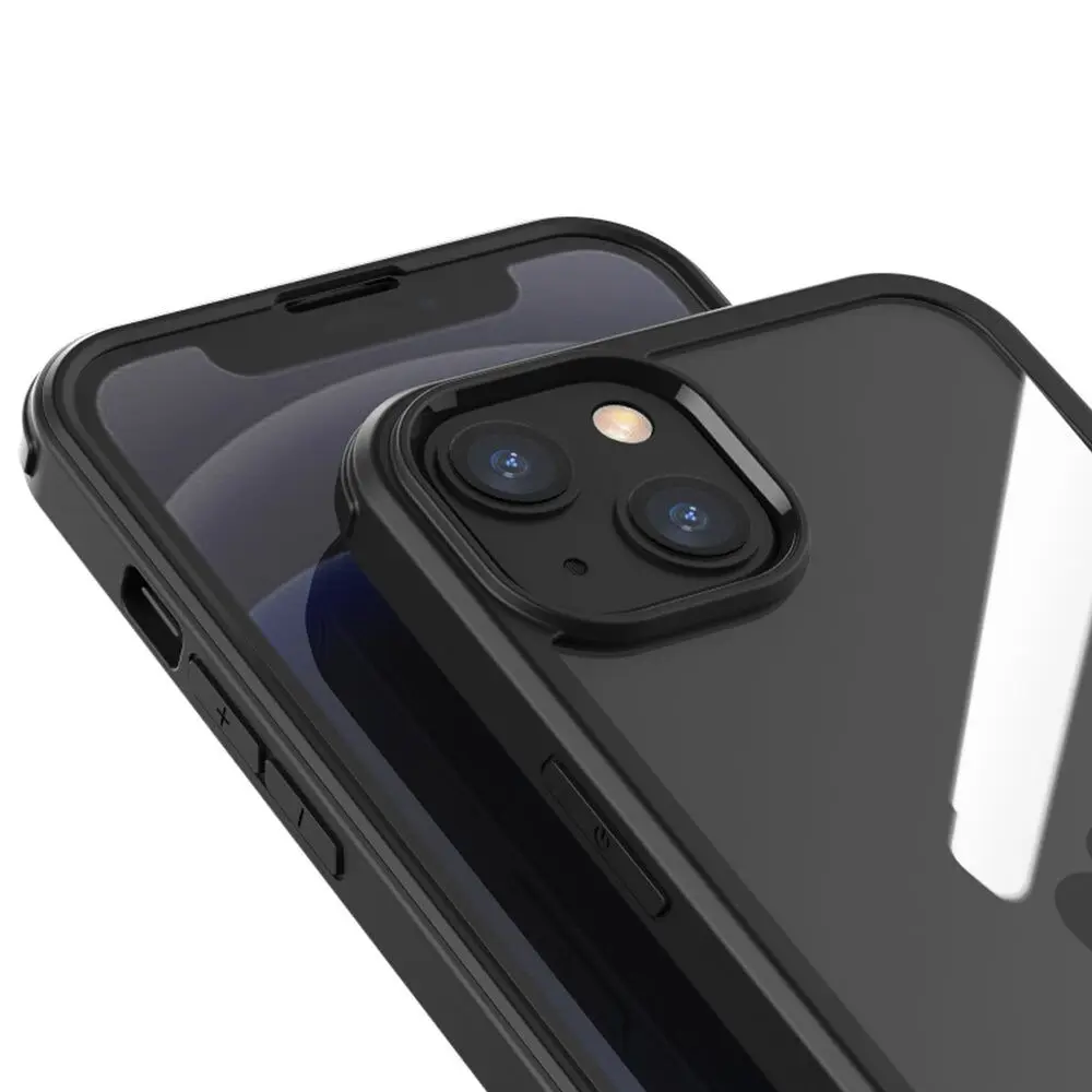 Copertura completa in vetro temperato nero iPhone 14