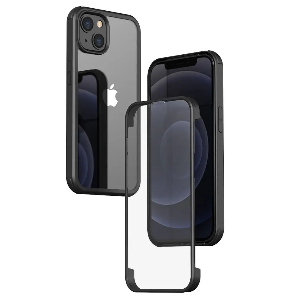 Copertura completa in vetro temperato nero iPhone 15