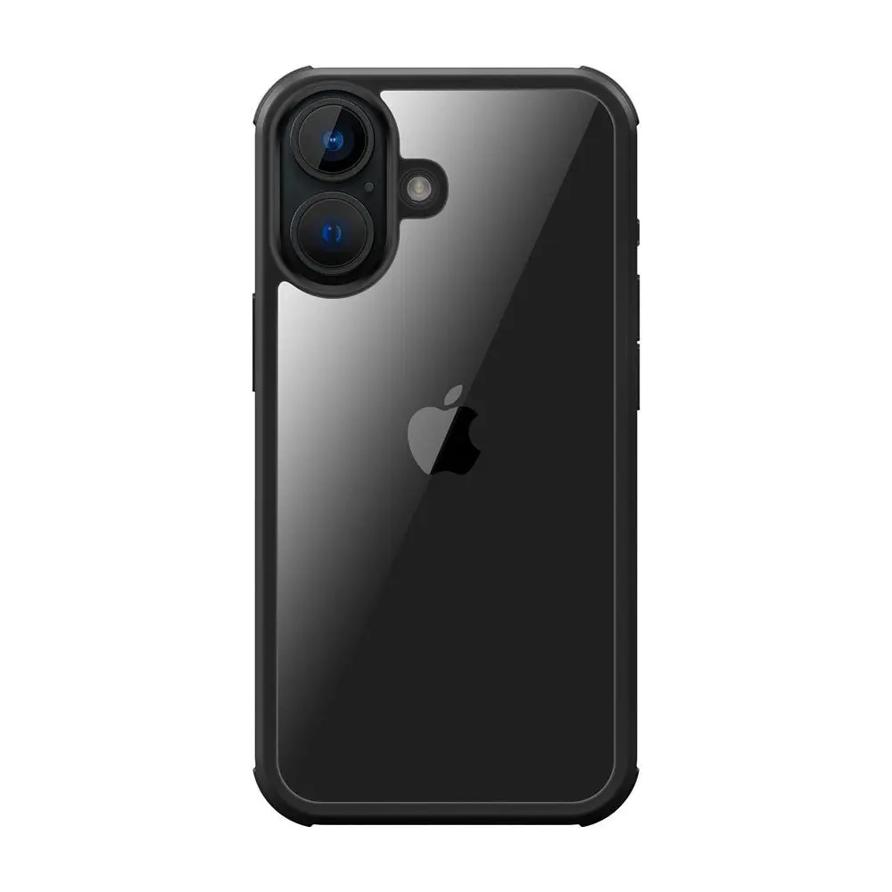 Copertura completa in vetro temperato nero iPhone 16