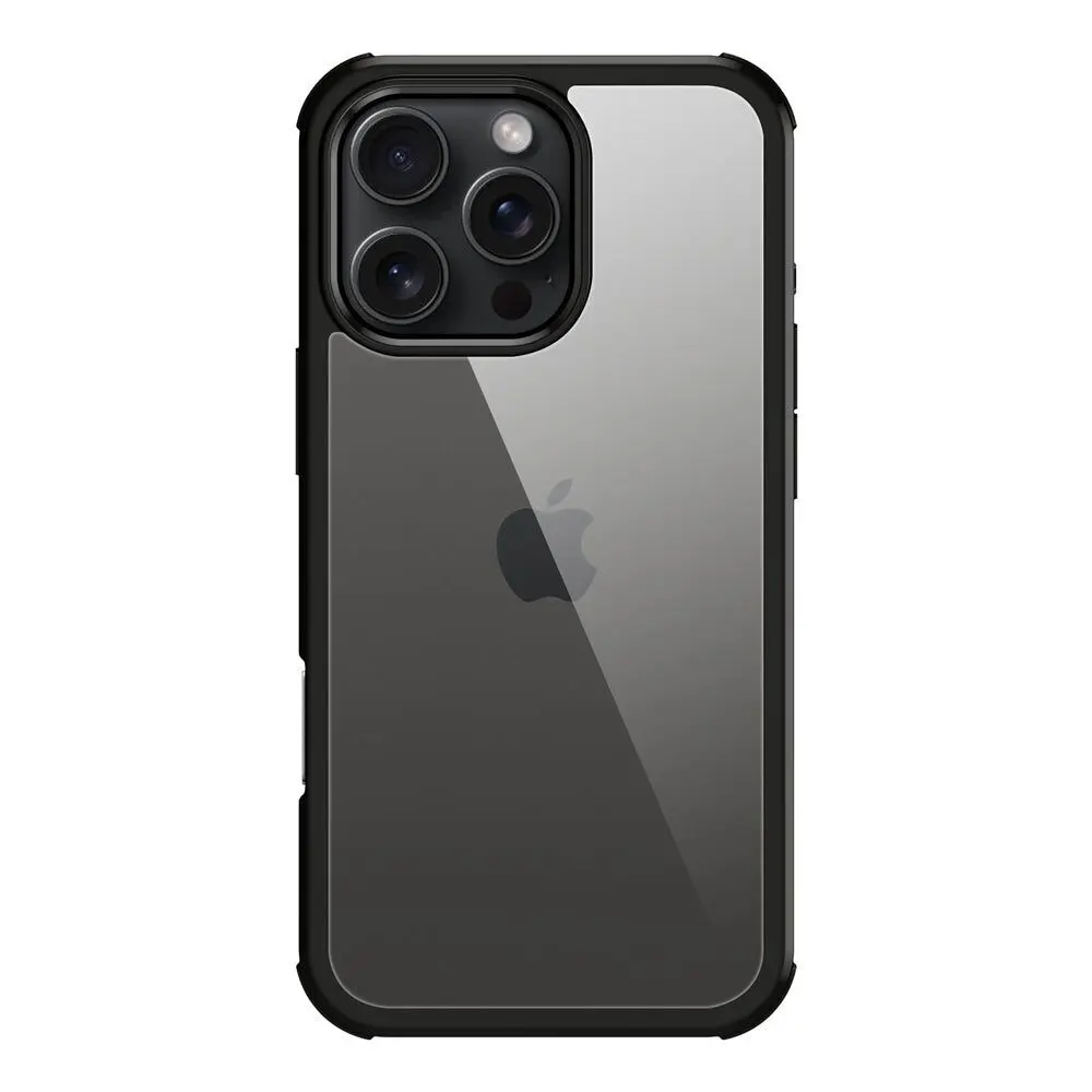 Copertura completa in vetro temperato nero iPhone 16 Pro