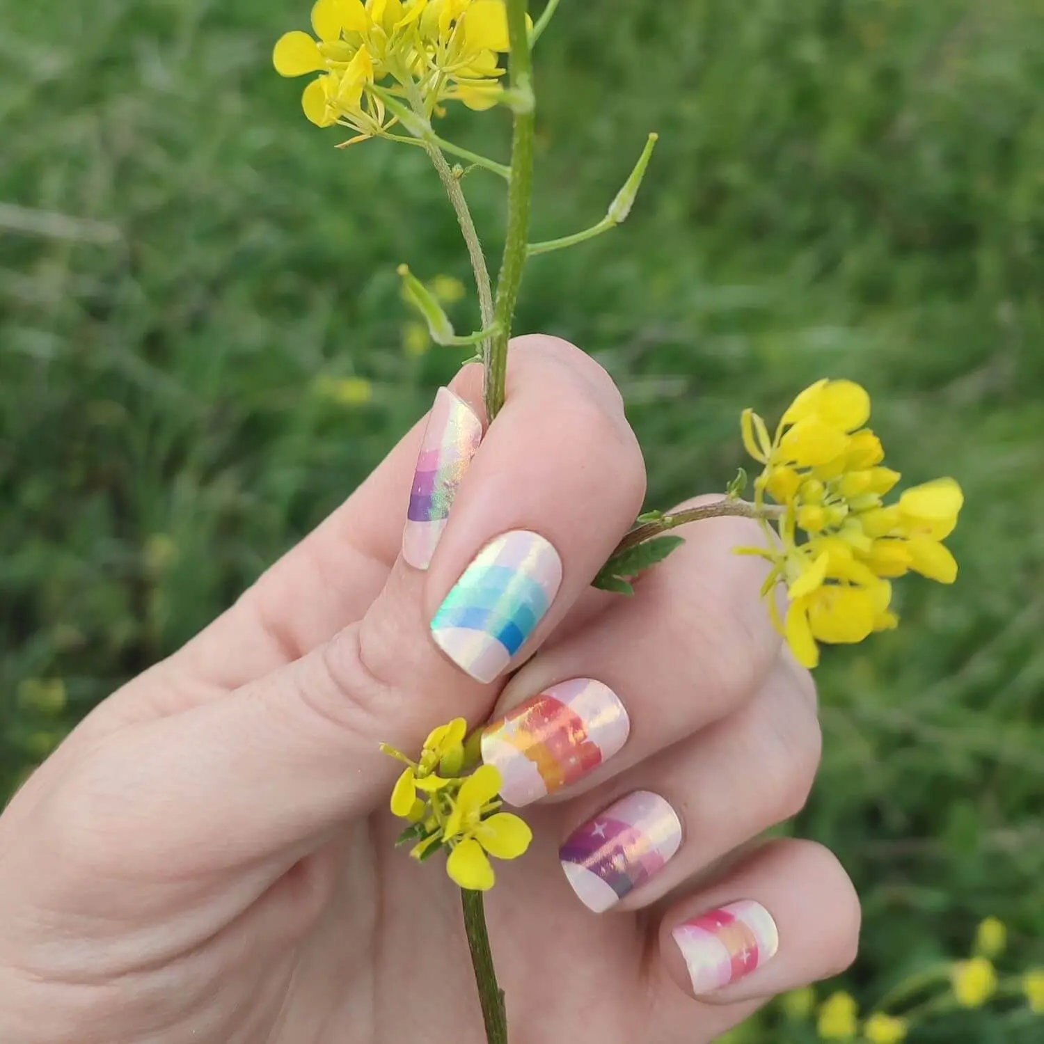 Gel Sheets - Rainbow Star - Nooves Nails